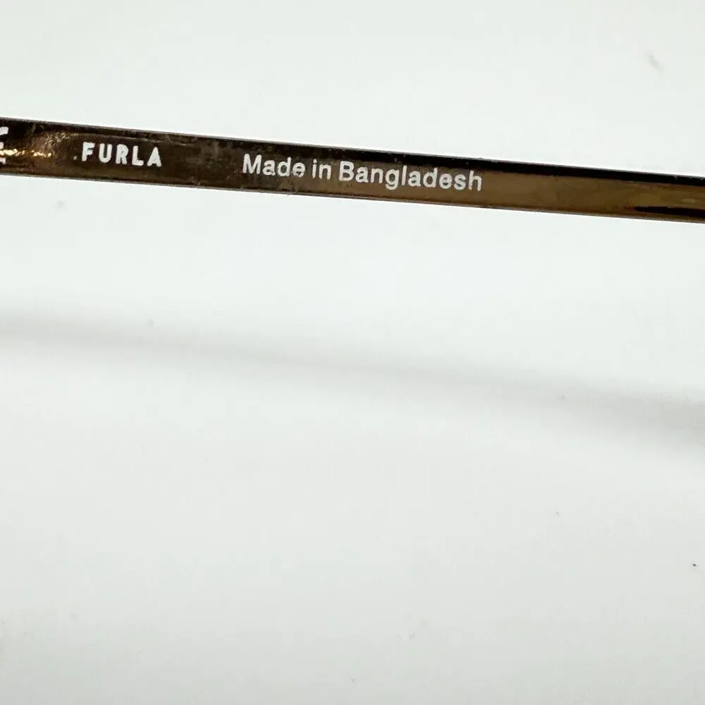 Furla Eyeglasses, Frames Only, VFU553K 0323, 53-16-140,‎ Metal, Pink/Gold H18107